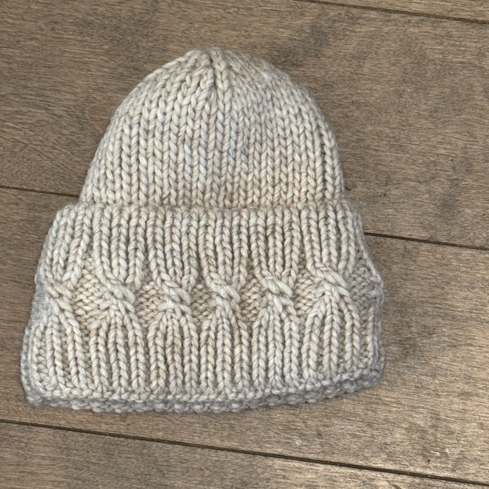 Gelso Bianco grey cream‎ wool hat women’s